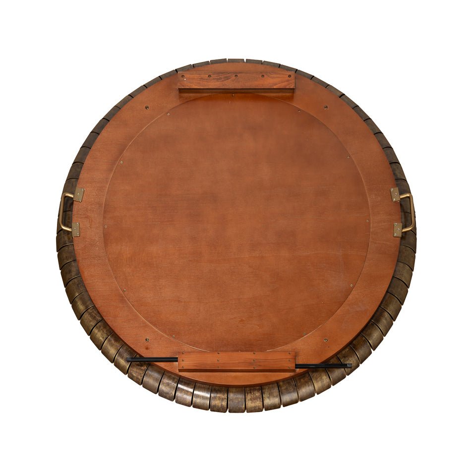 Large Round French Art Deco Mirror - English Georgian America