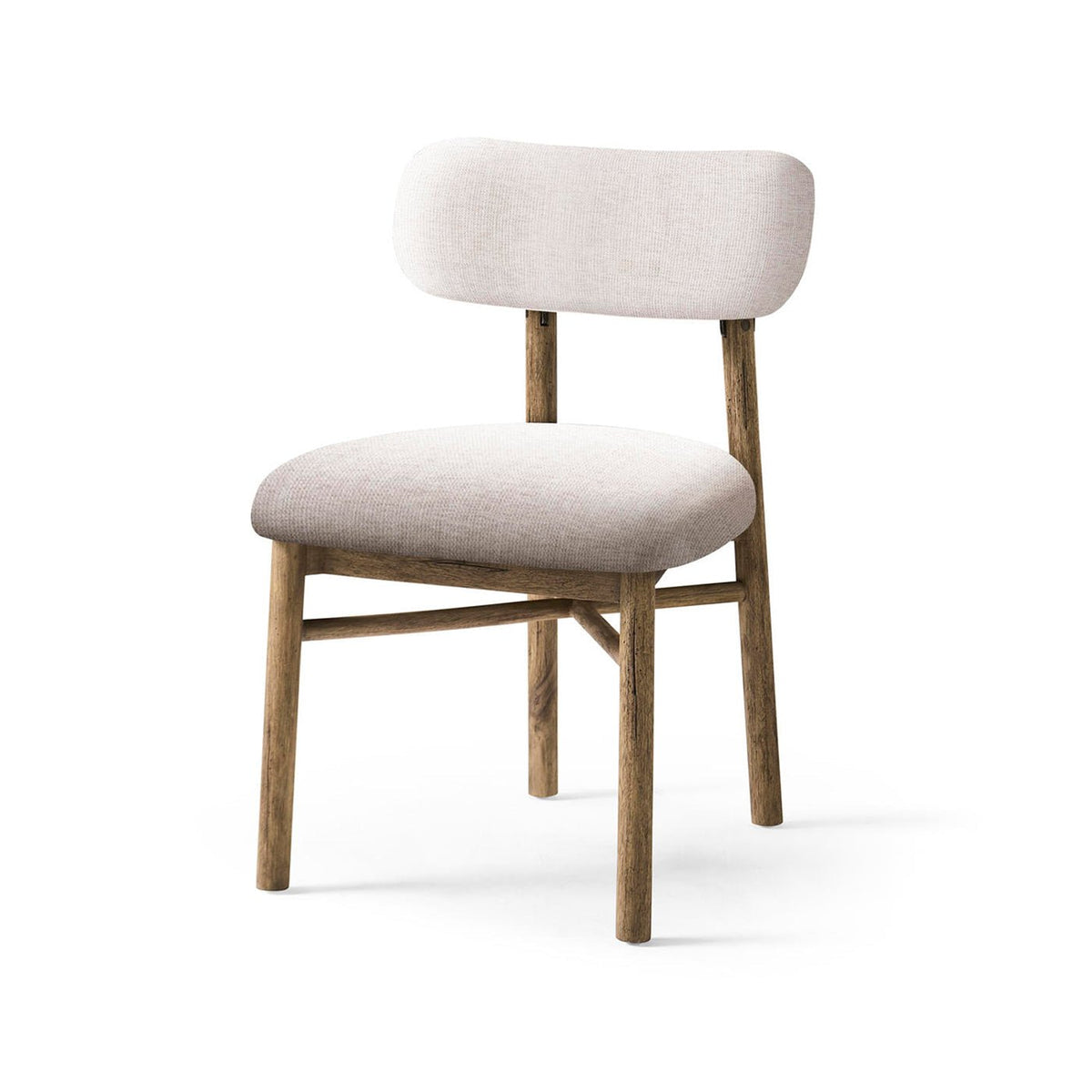 Modern Rustic Upholstered Side Chair - English Georgian America