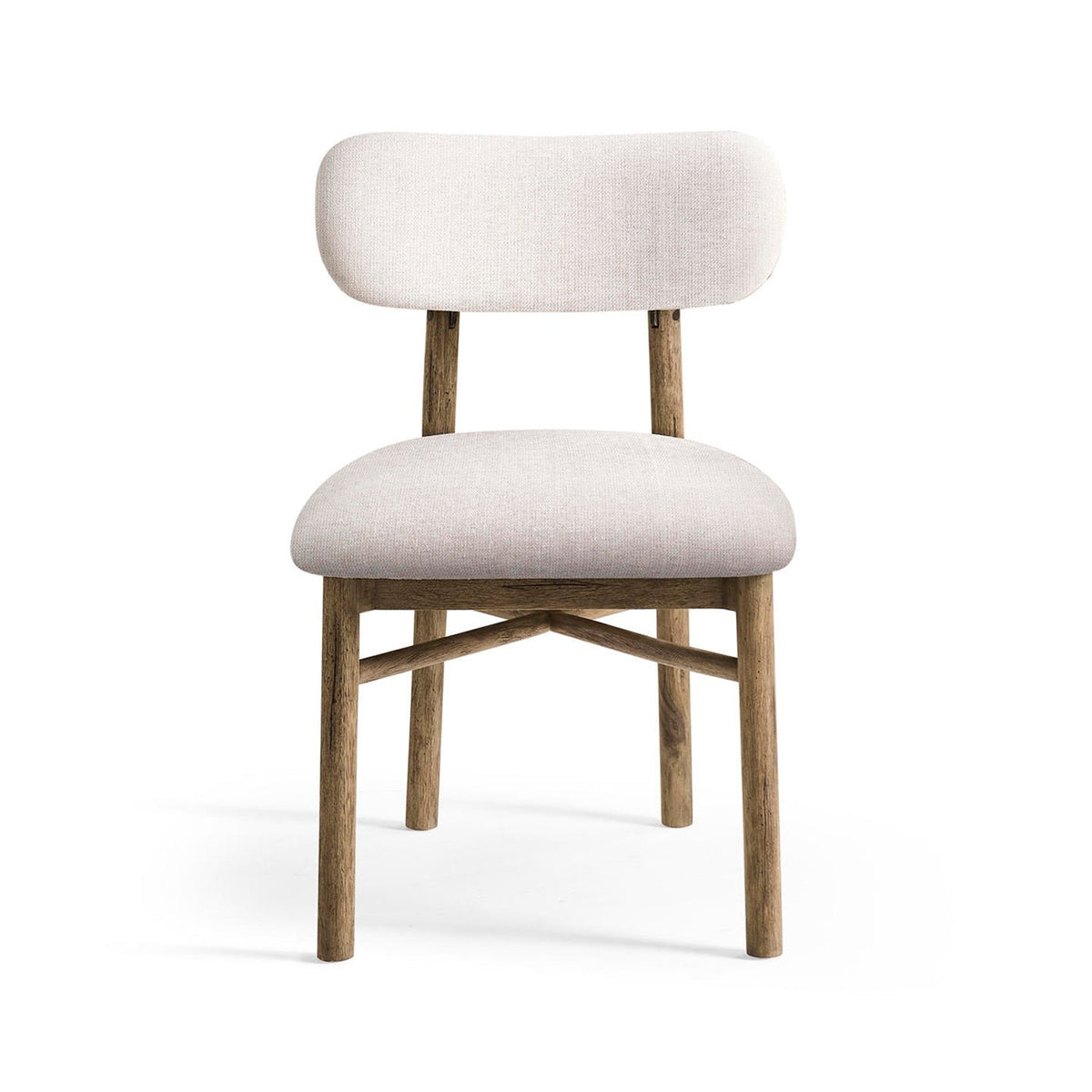 Modern Rustic Upholstered Side Chair - English Georgian America