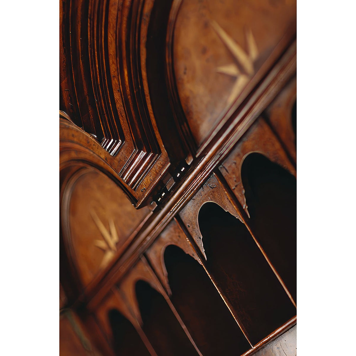 Queen Anne Style Secretary Bookcase - English Georgian America