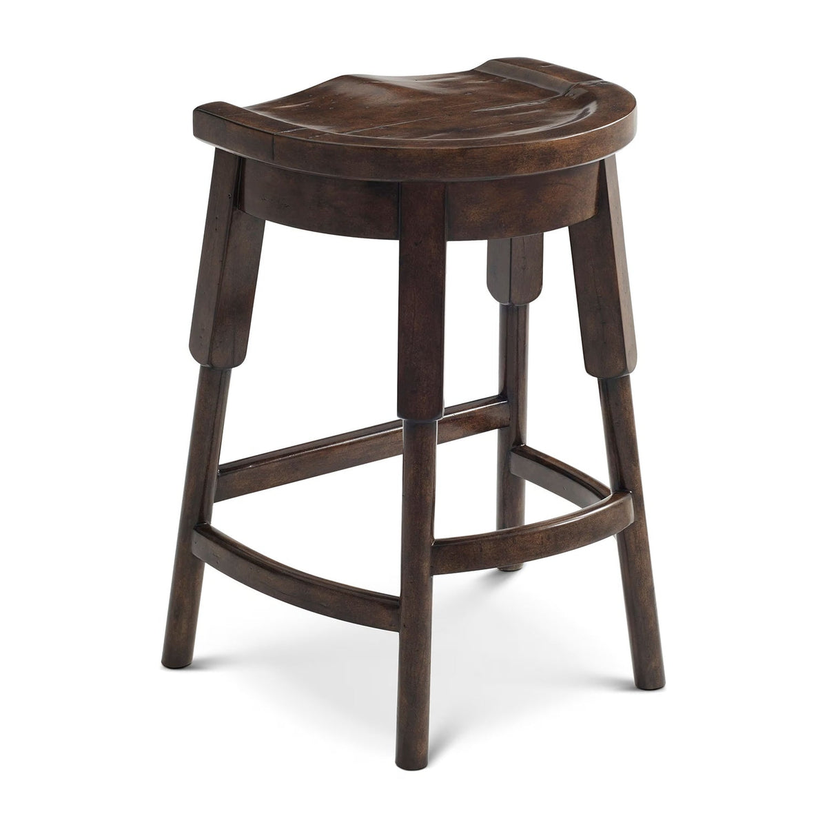 Rustic English Counter Stool - English Georgian America