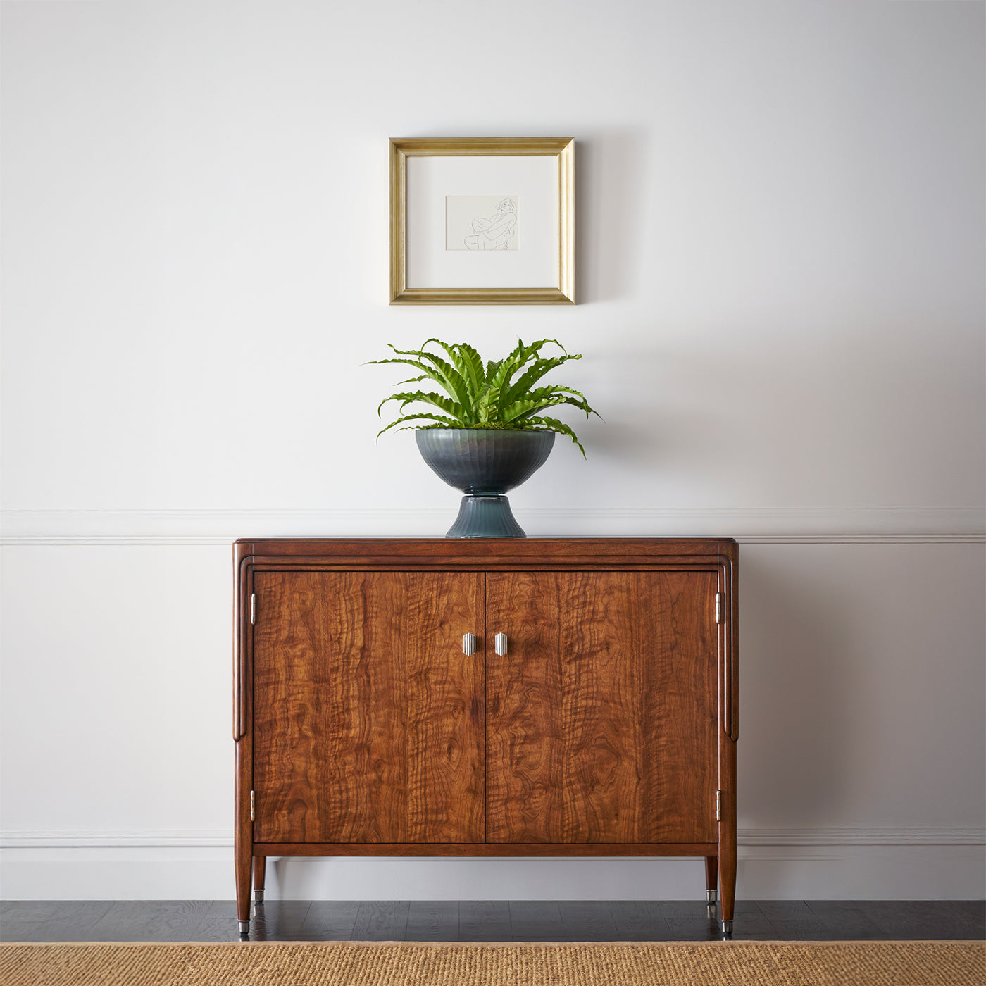 Walnut Art Deco Cabinet