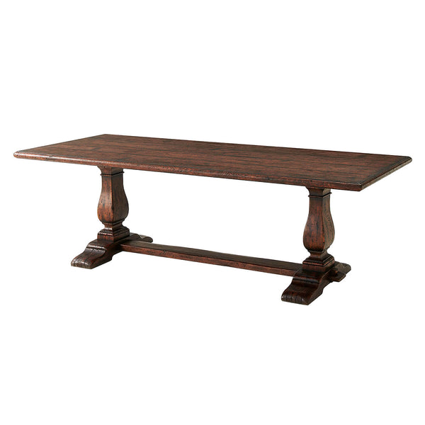 17th Century Style Refectory Dining Table - English Georgian America