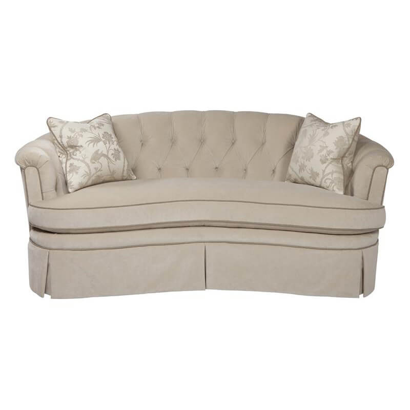 19th Century Style Curved Back Sofa - English Georgian America