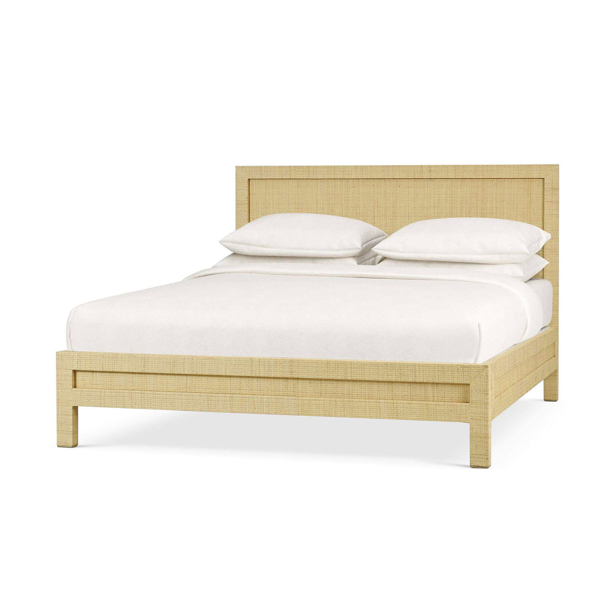 Natural Rattan King Size Bed Frame