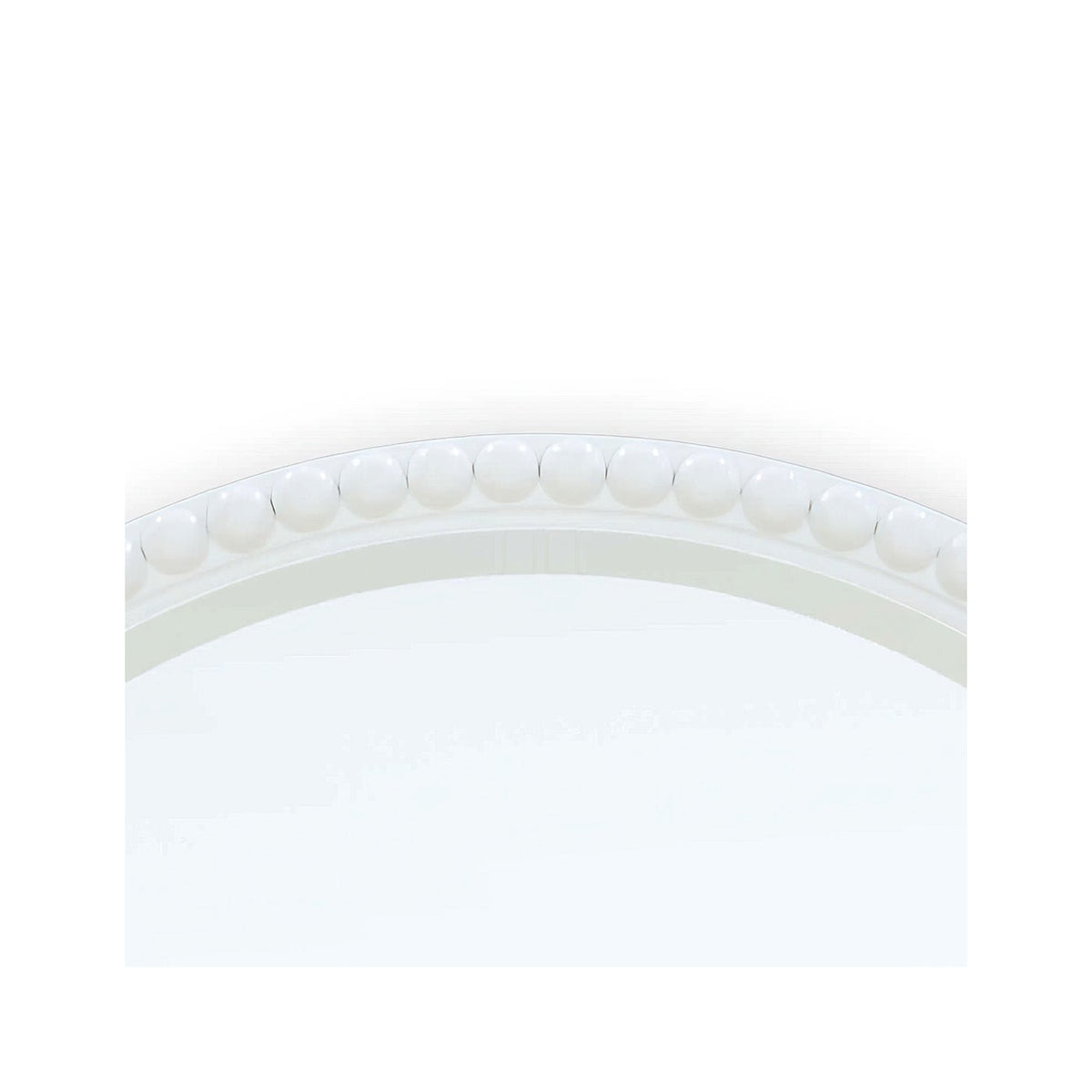 32&quot; Painted Round Beaded Mirror - English Georgian America