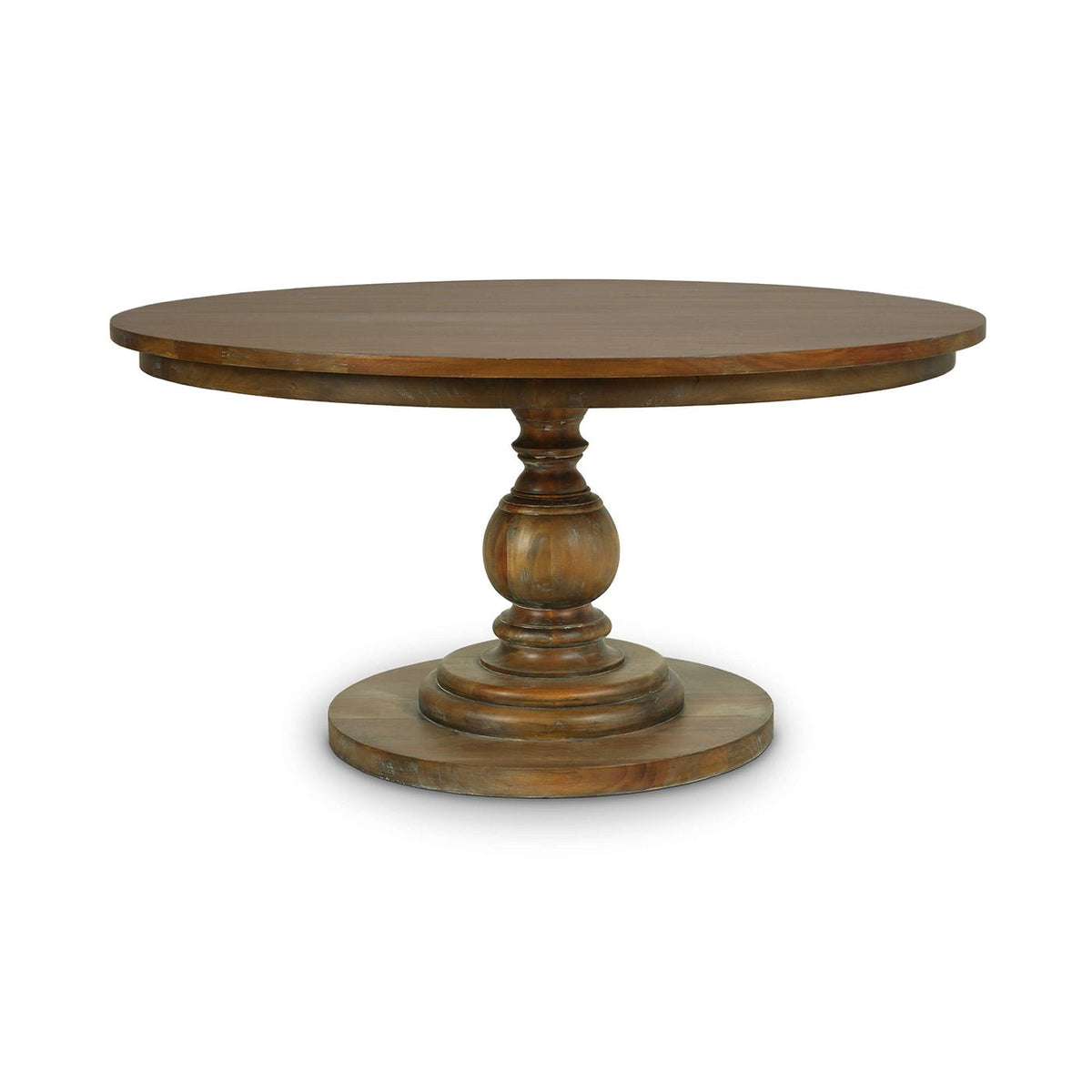 60 Round Pedestal Dining Table - English Georgian America