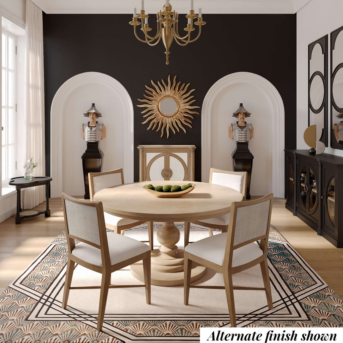 60 Round Pedestal Dining Table - English Georgian America