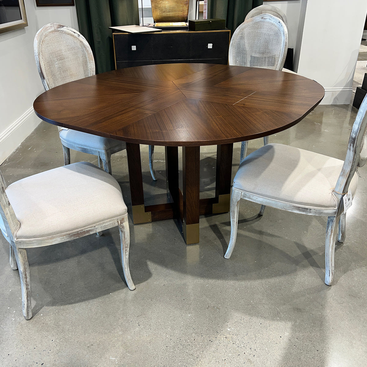 Small Walnut Jupe Dining Table