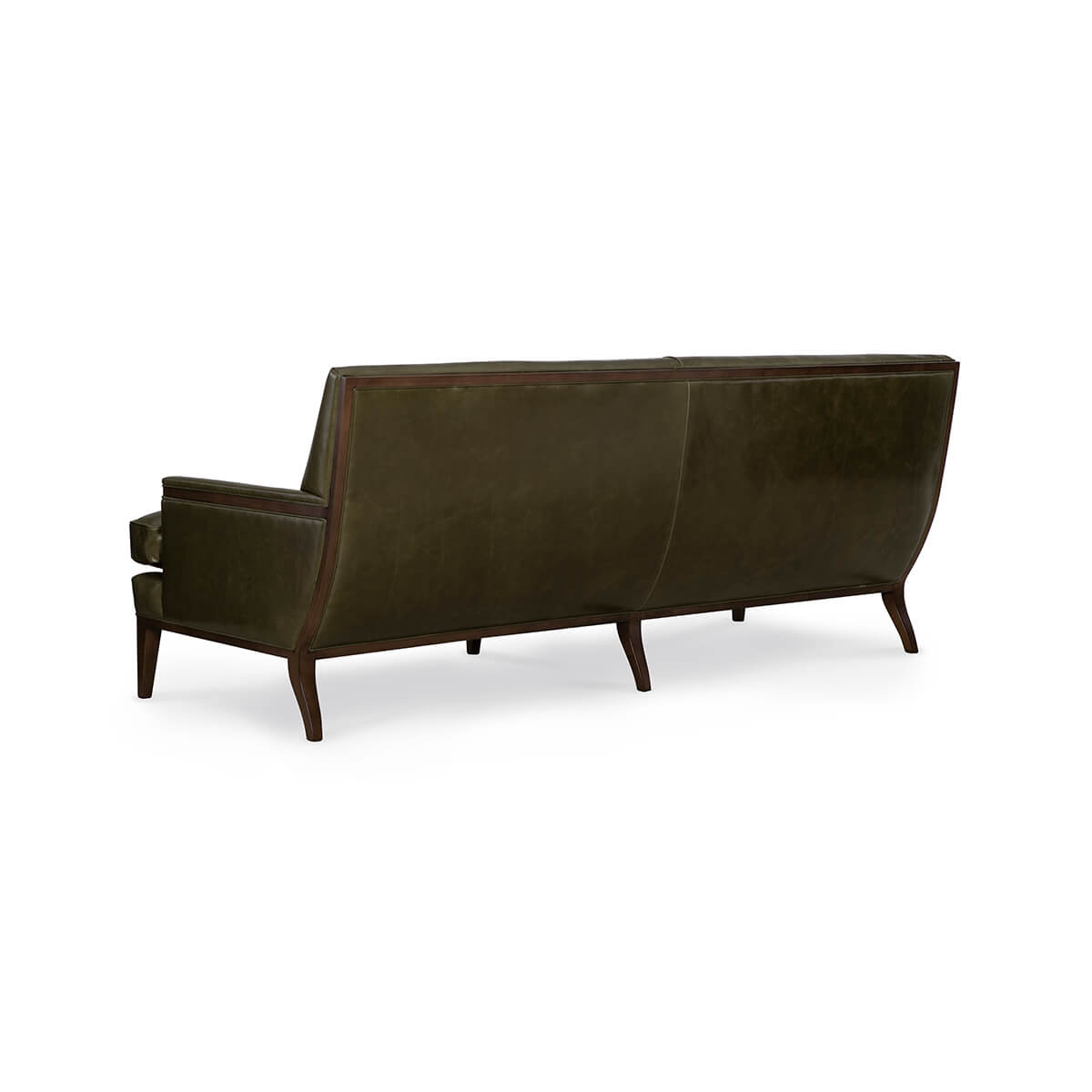 Mid Century Leather Sofa rear