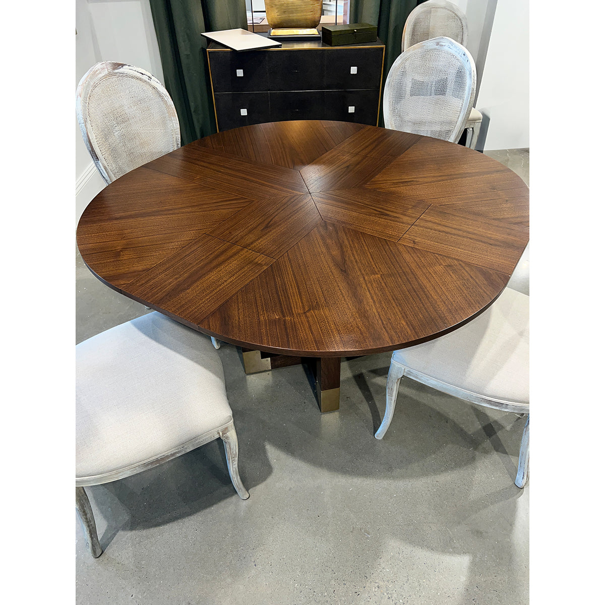 Small Walnut Jupe Dining Table