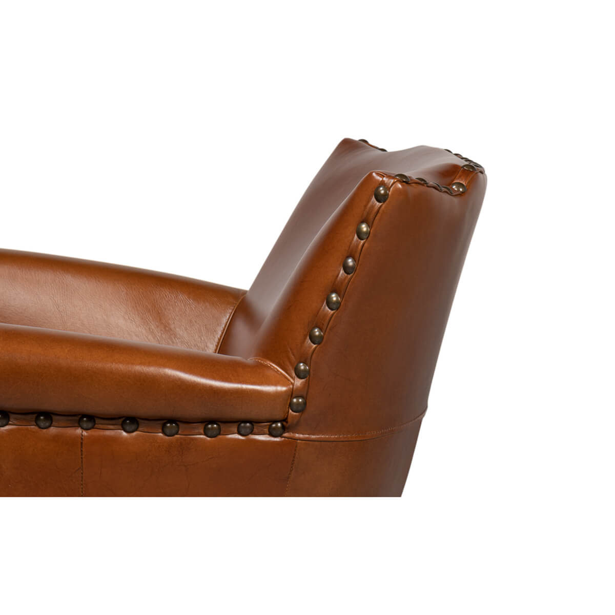 American West Leather Armchair - English Georgian America