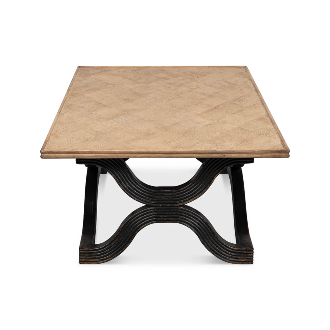 Antique Black Tidal Flow Coffee Table - English Georgian America