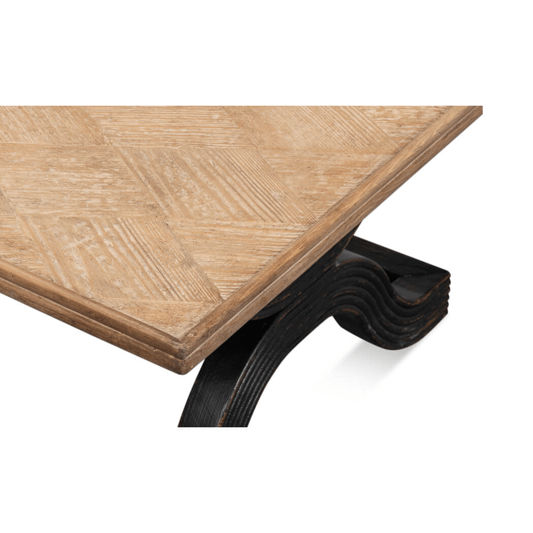 Antique Black Tidal Flow Coffee Table - English Georgian America