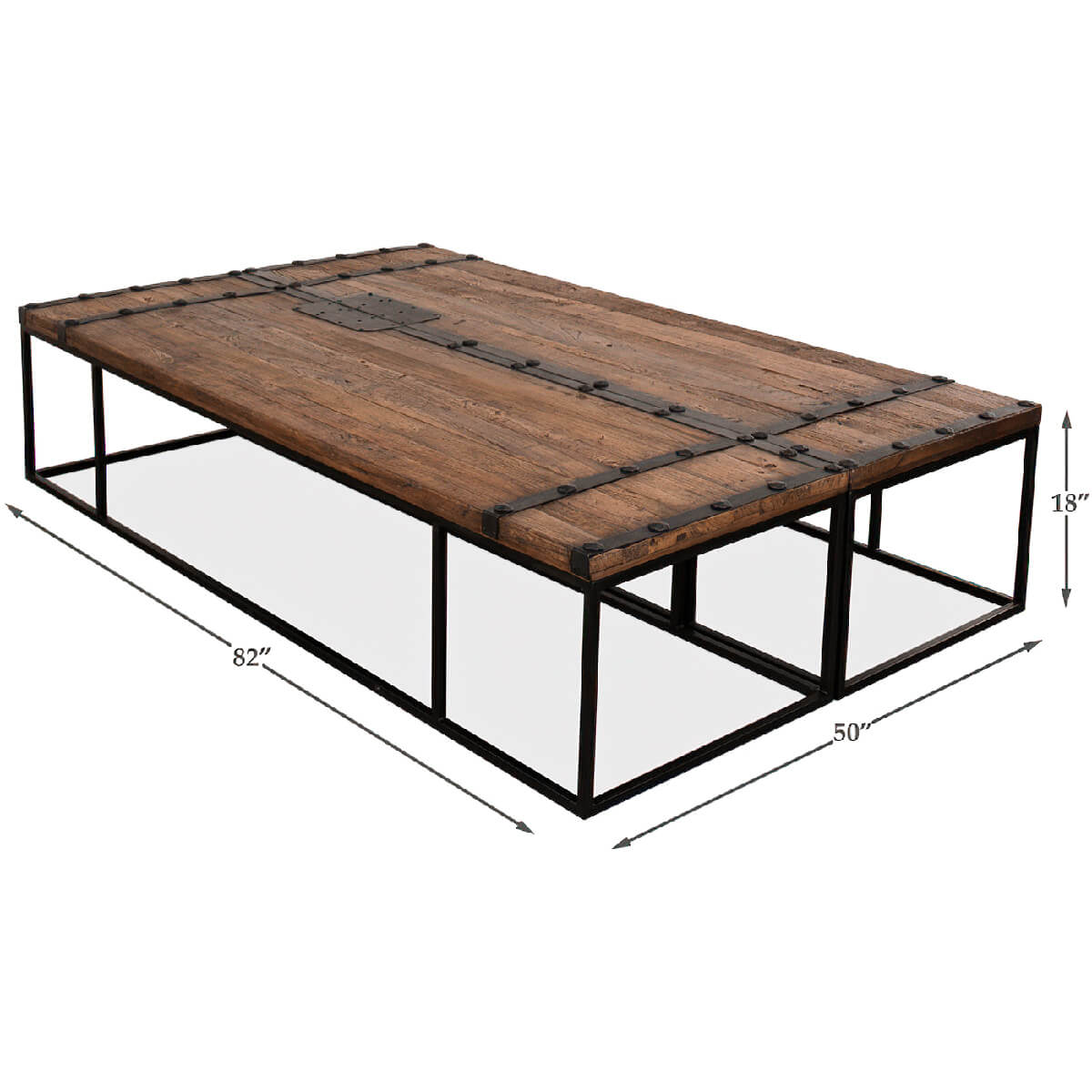 Antique Doors Coffee Table - English Georgian America