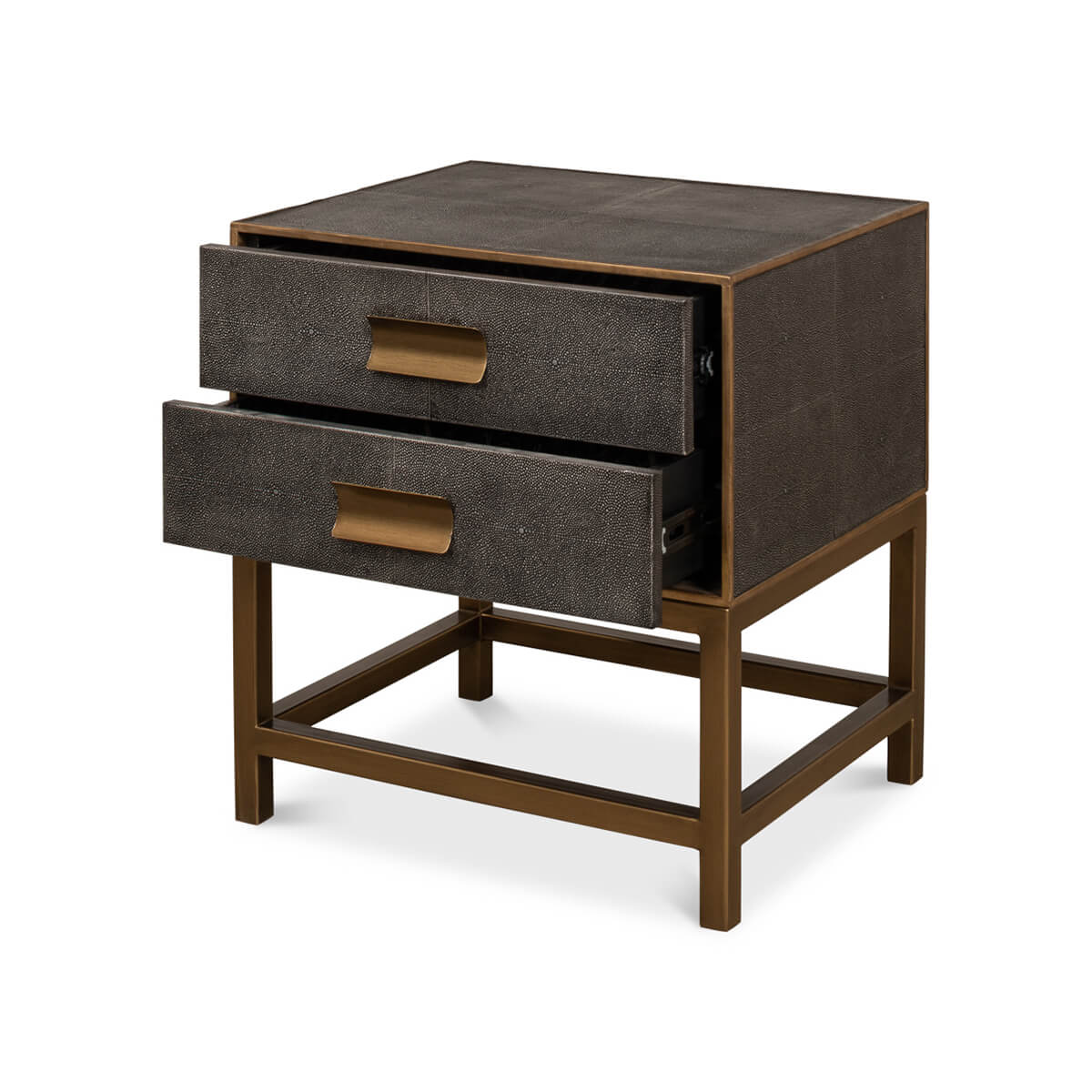 Antique Gray Modern End Table - English Georgian America