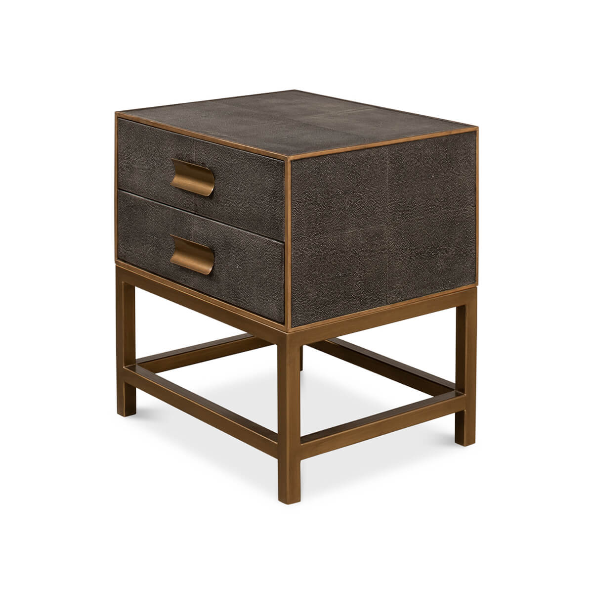 Antique Gray Modern End Table - English Georgian America