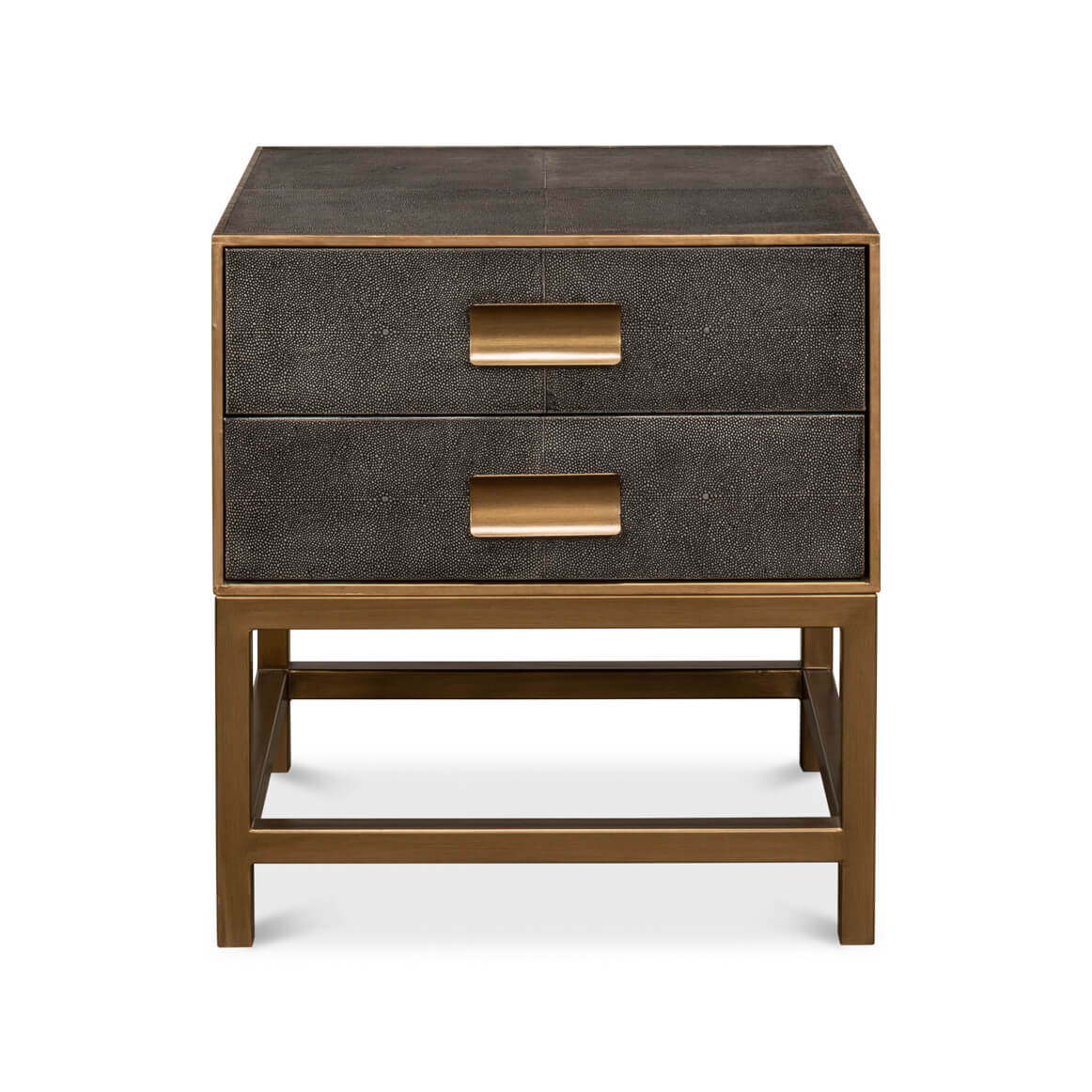 Antique Gray Modern End Table - English Georgian America