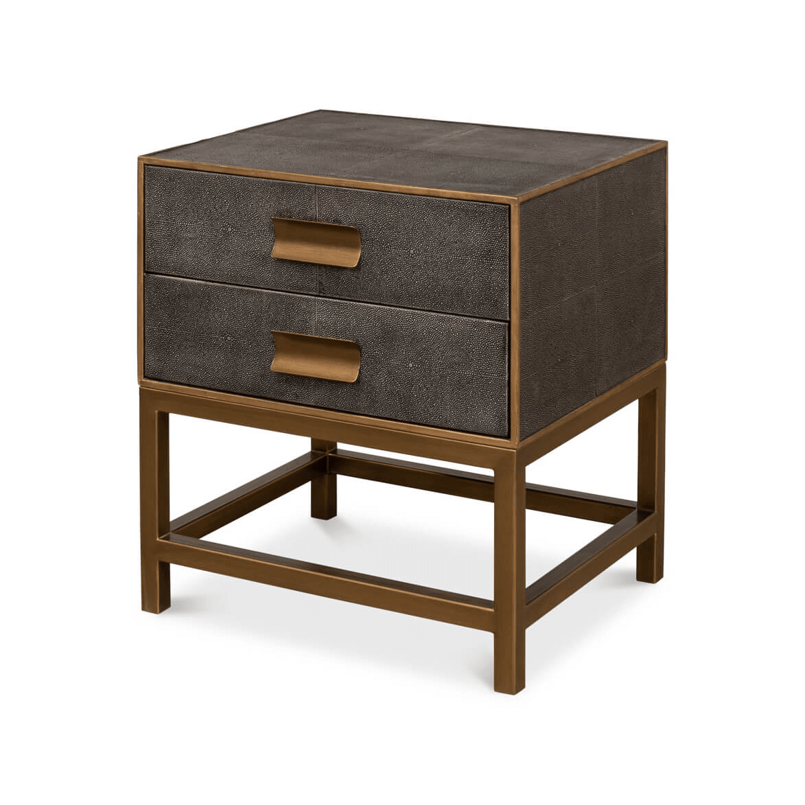 Antique Gray Modern End Table - English Georgian America