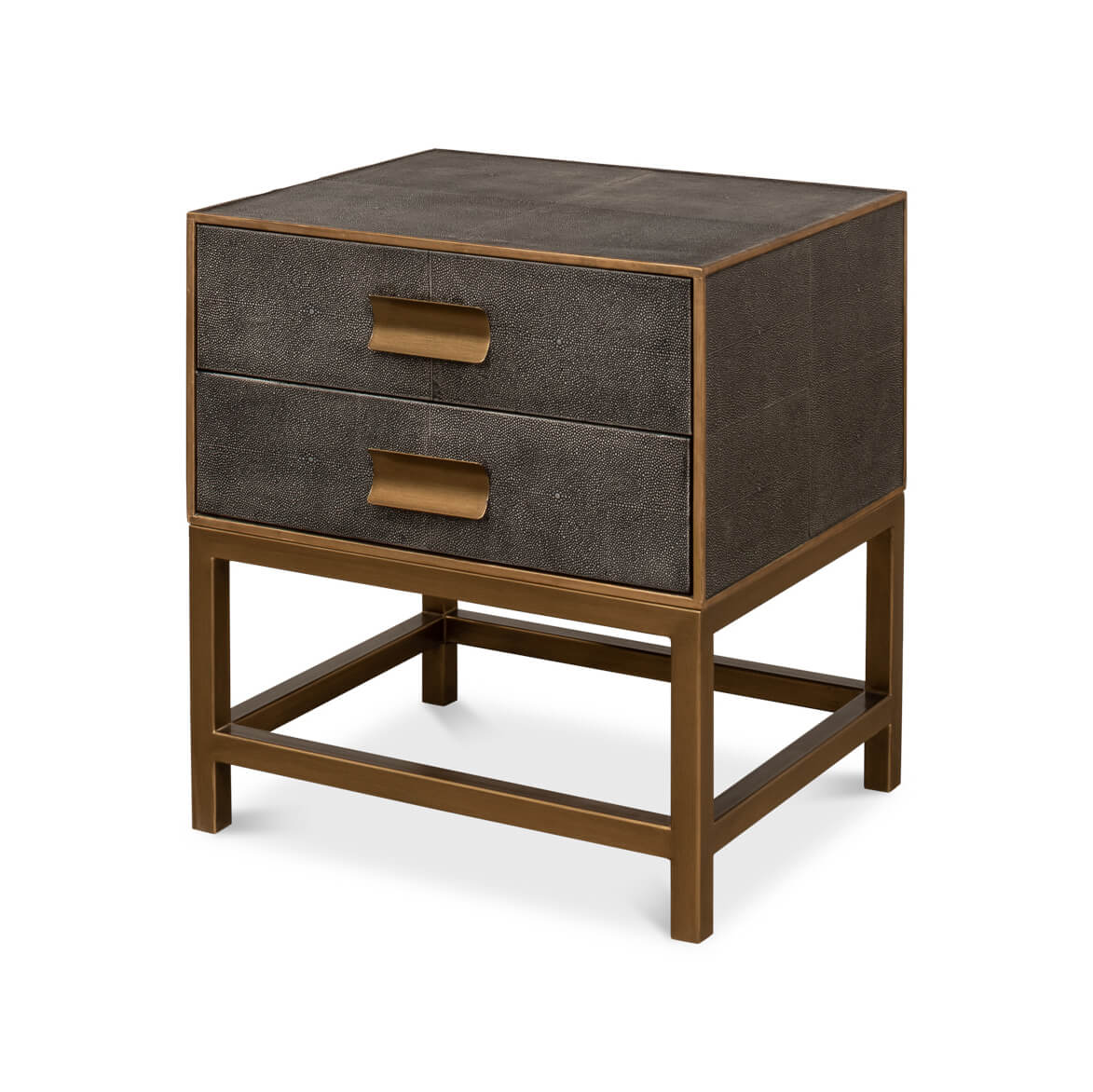 Antique Gray Modern End Table - English Georgian America