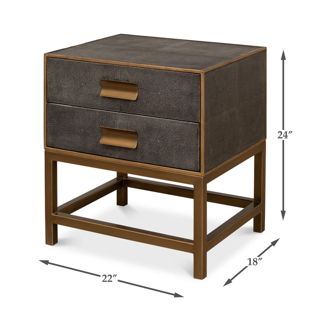 Antique Gray Modern End Table - English Georgian America