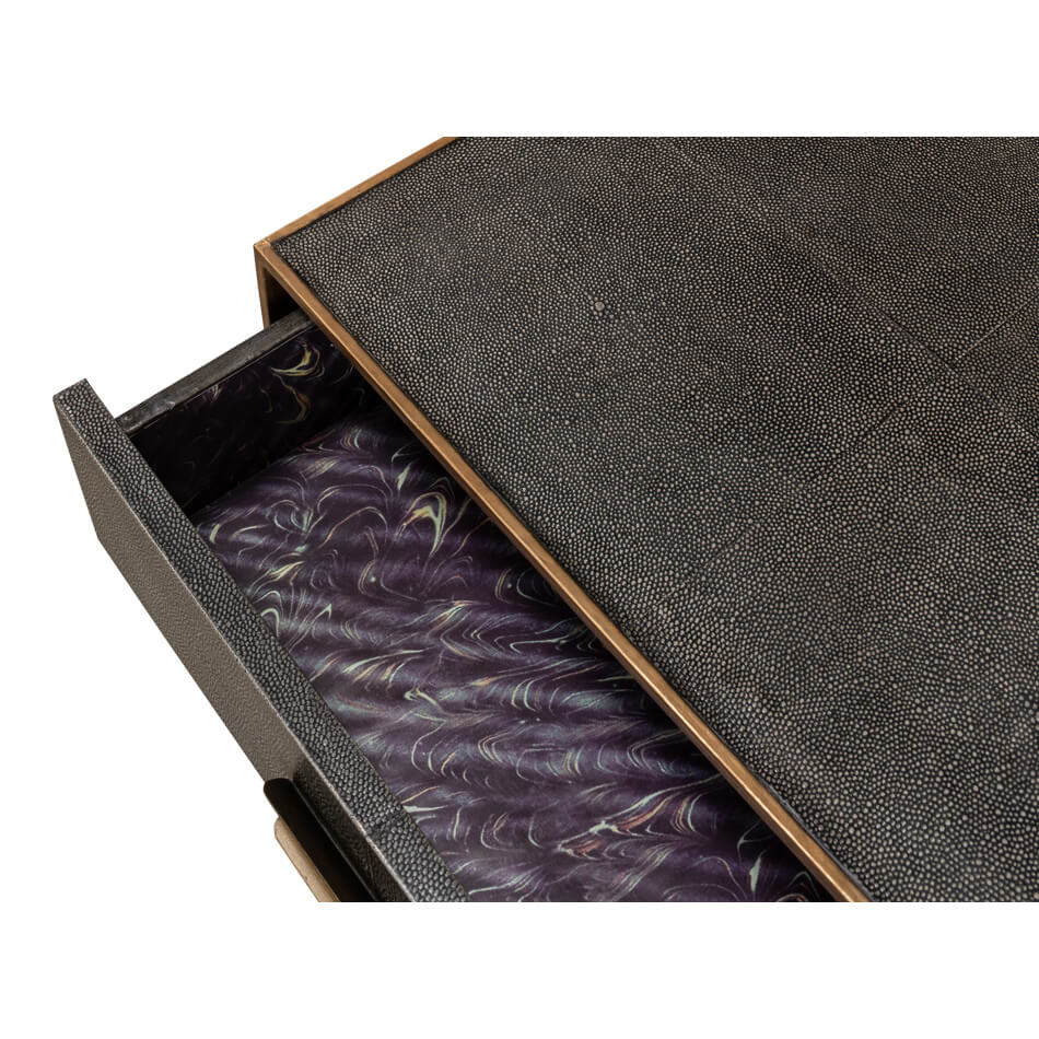 Antique Gray Modern End Table - English Georgian America