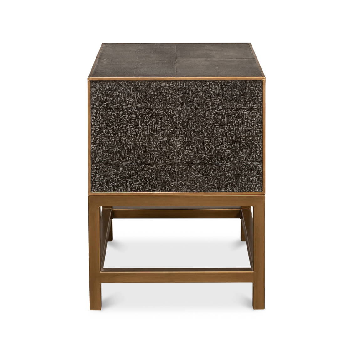 Antique Gray Modern End Table - English Georgian America