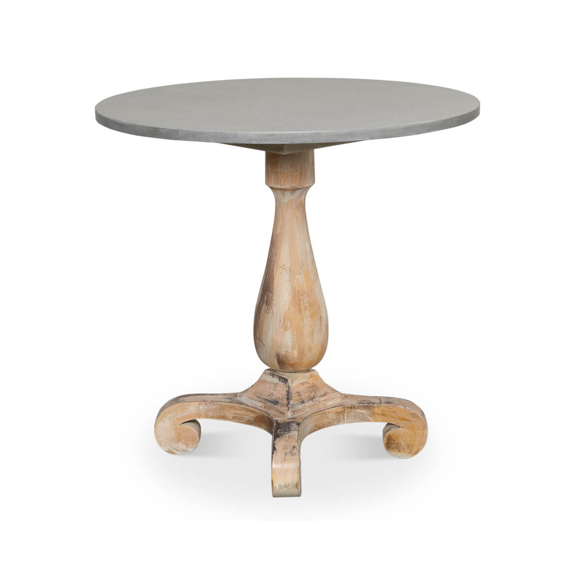 Antique Oak Bistro Table - English Georgian America