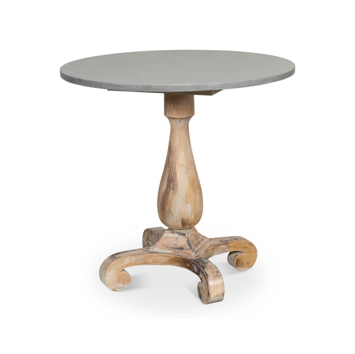 Antique Oak Bistro Table - English Georgian America