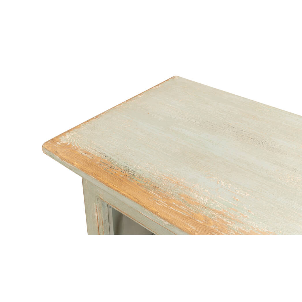 Antique Sage French Side Cabinet - English Georgian America