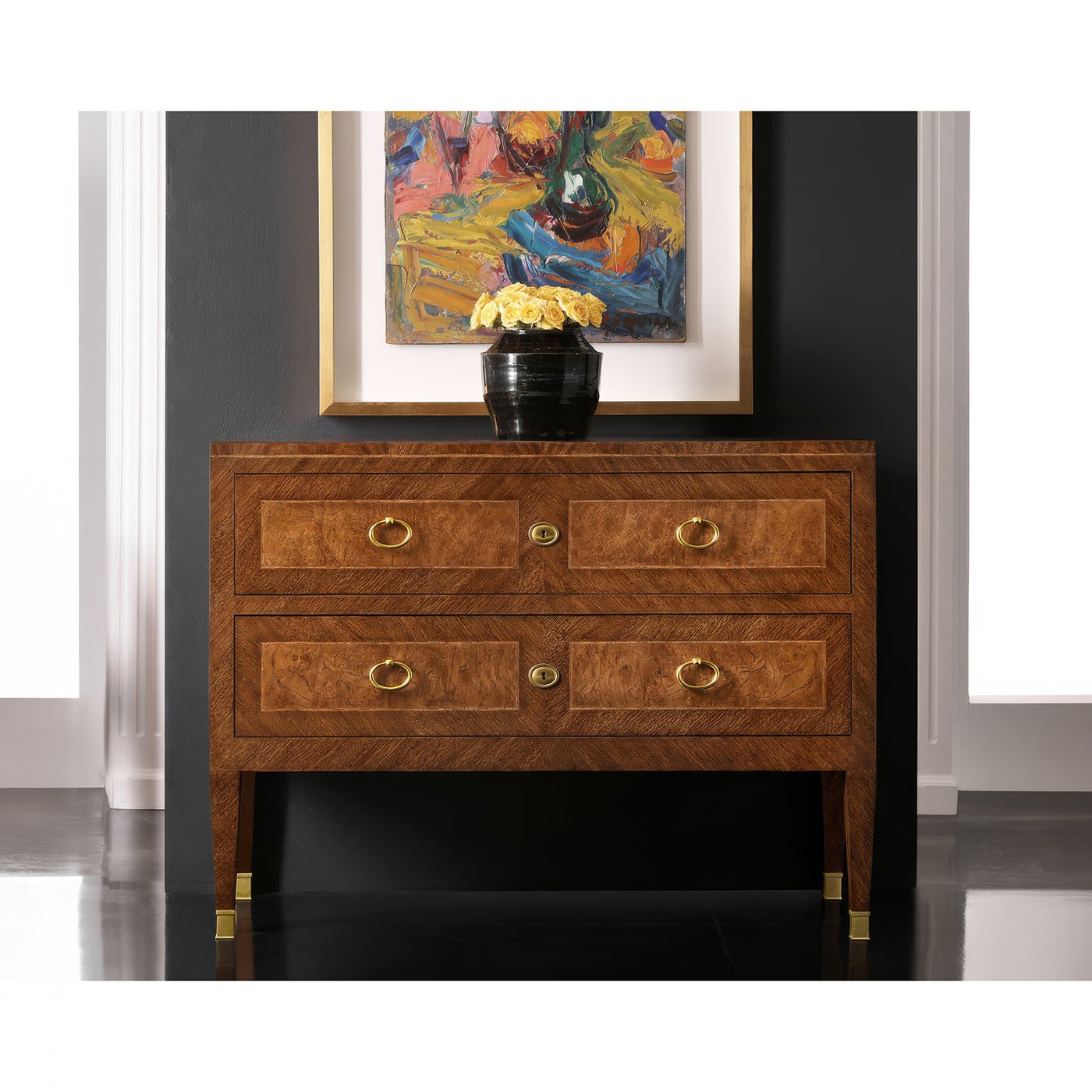 Antique Style Chest of Drawers - English Georgian America