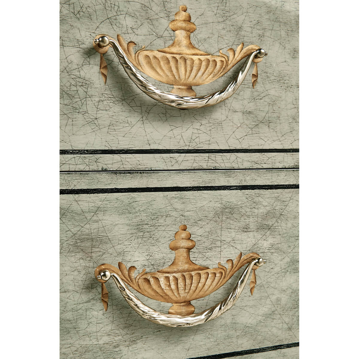 Antique Style Hand Painted Commode - English Georgian America