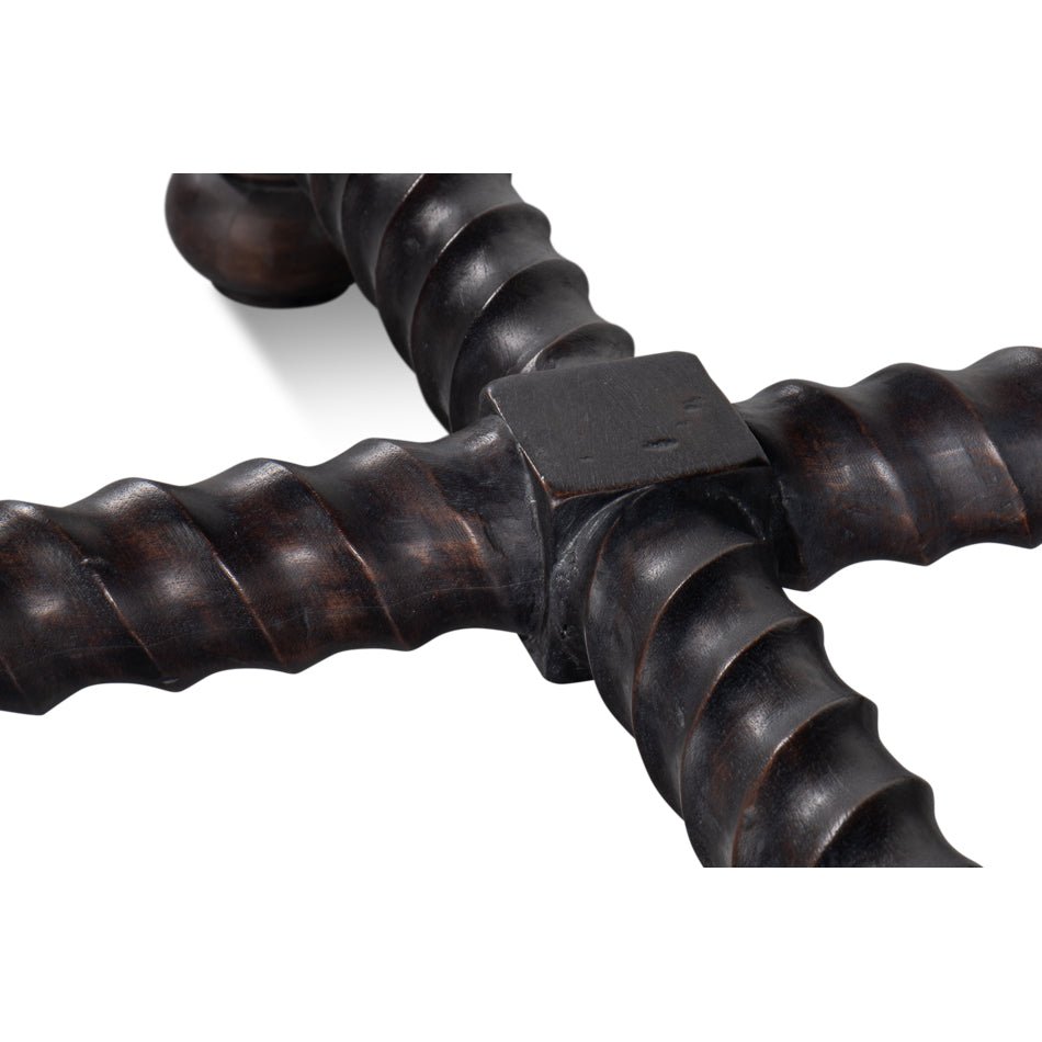 Antique Style Round Side Table - English Georgian America