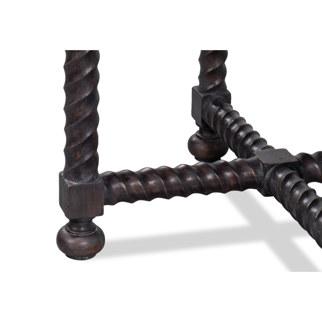 Antique Style Round Side Table - English Georgian America