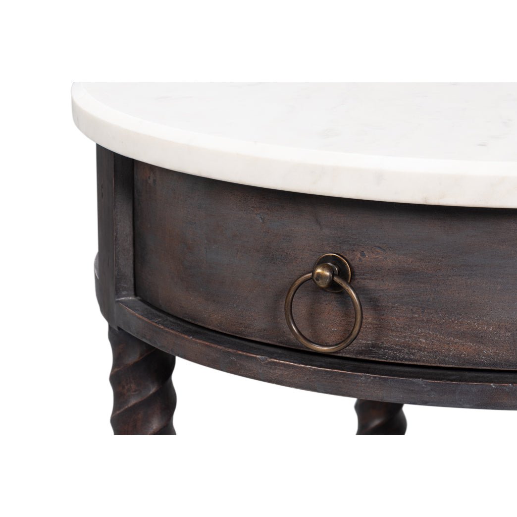 Antique Style Round Side Table - English Georgian America