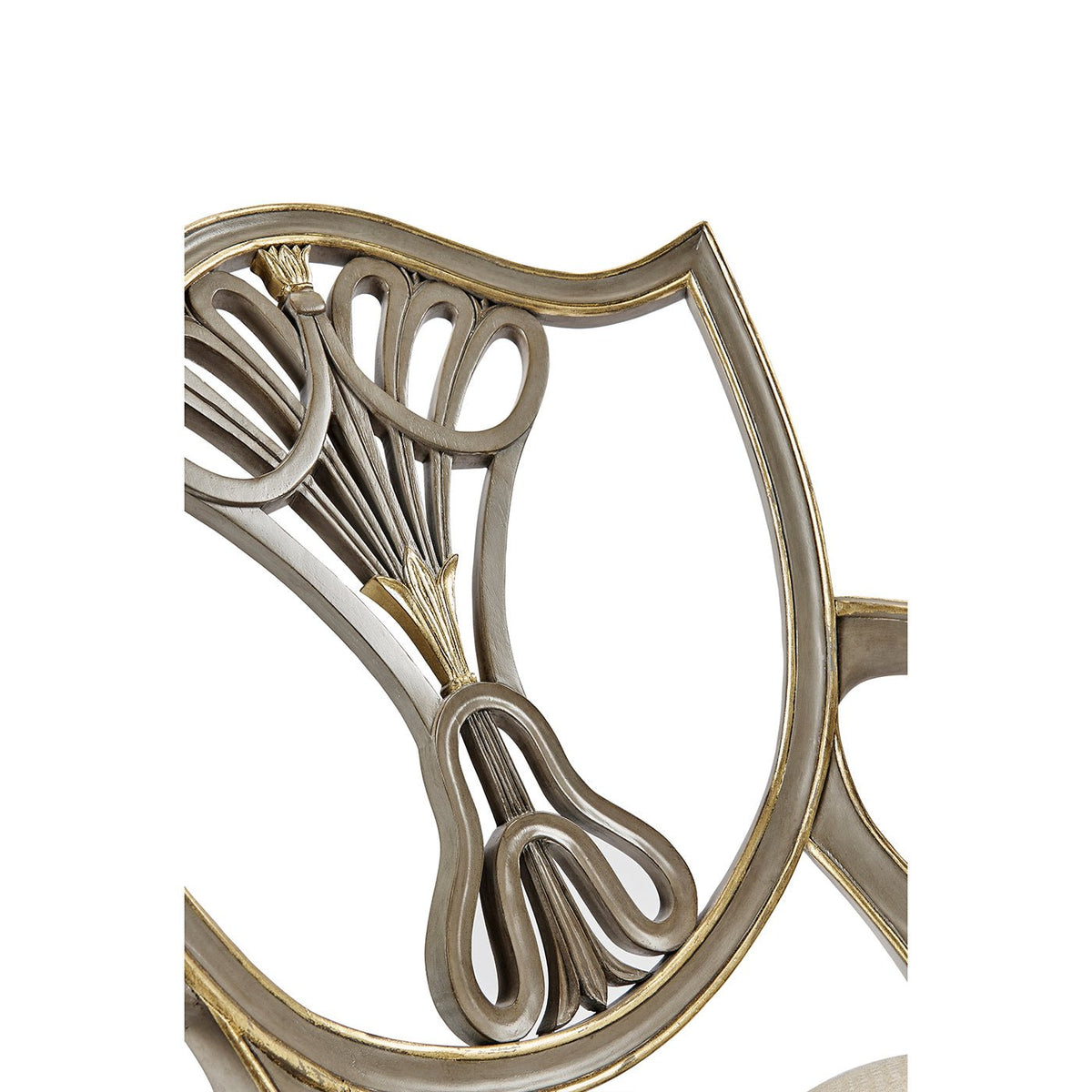 Antique Style Shield Back Dining Arm Chair - English Georgian America