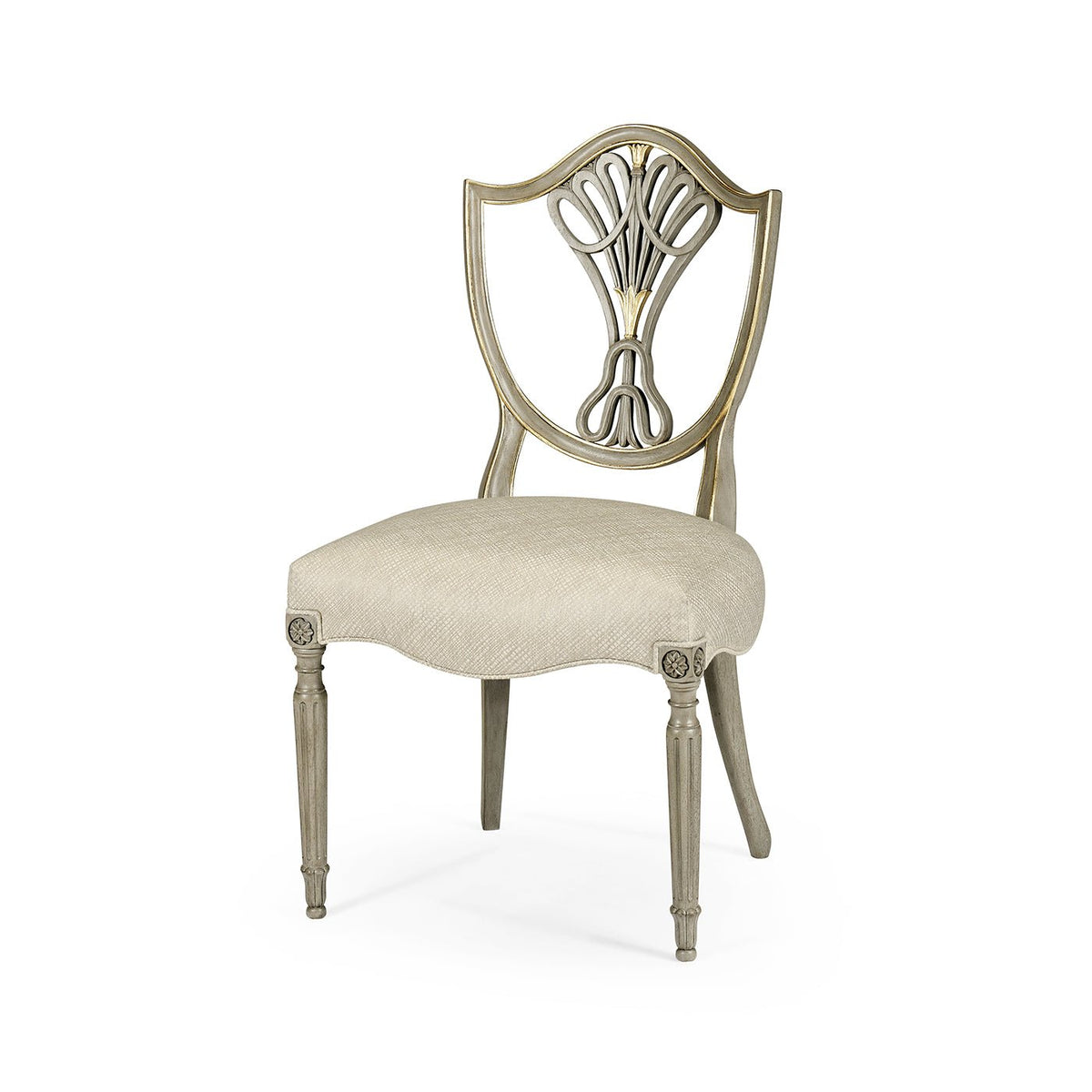 Antique Style Shield Back Dining Side Chair - English Georgian America