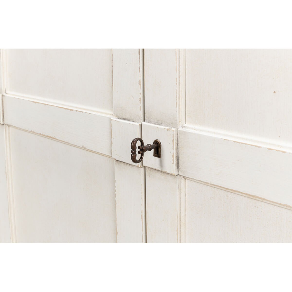 Antique White and Gray Top Sideboard - English Georgian America