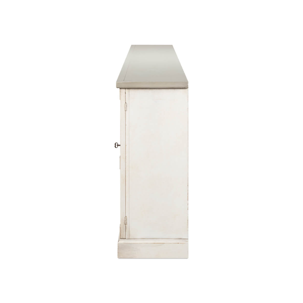 Antique White and Gray Top Sideboard - English Georgian America