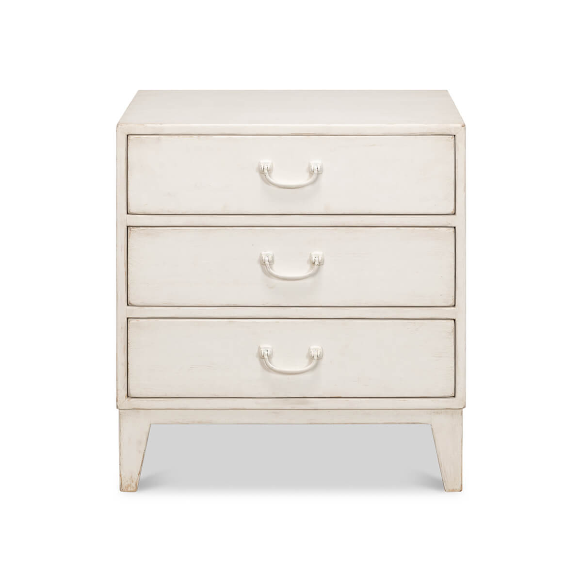 Antique White Chest of Drawers - English Georgian America