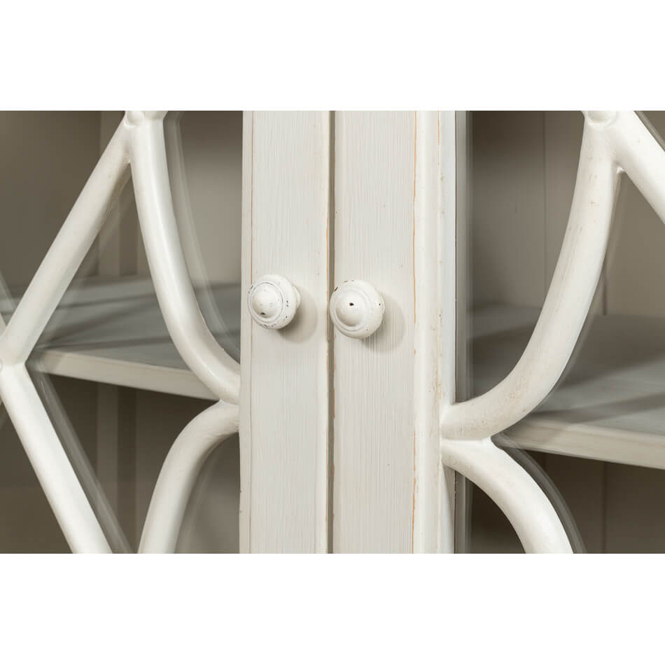 Antique White French Side Cabinet - English Georgian America