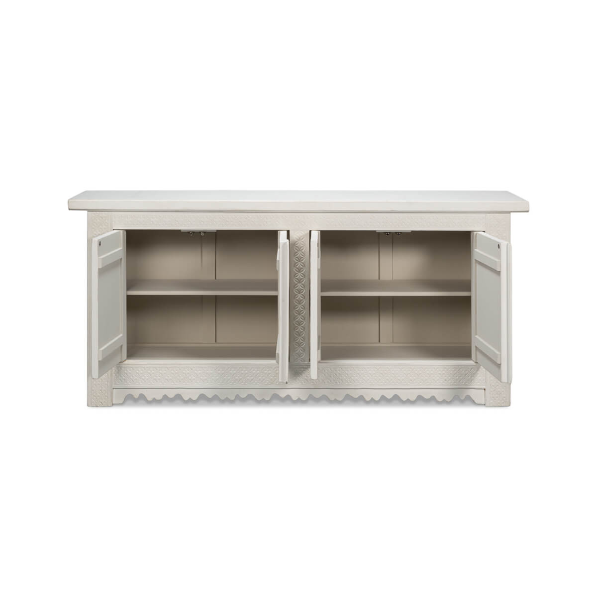 Antique White Moroccan Sideboard - English Georgian America