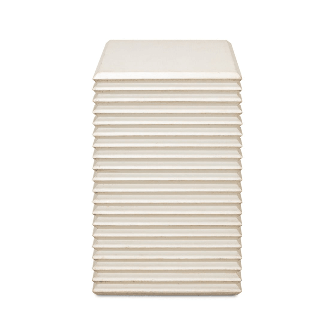 Antique White Stacked Side Table - English Georgian America