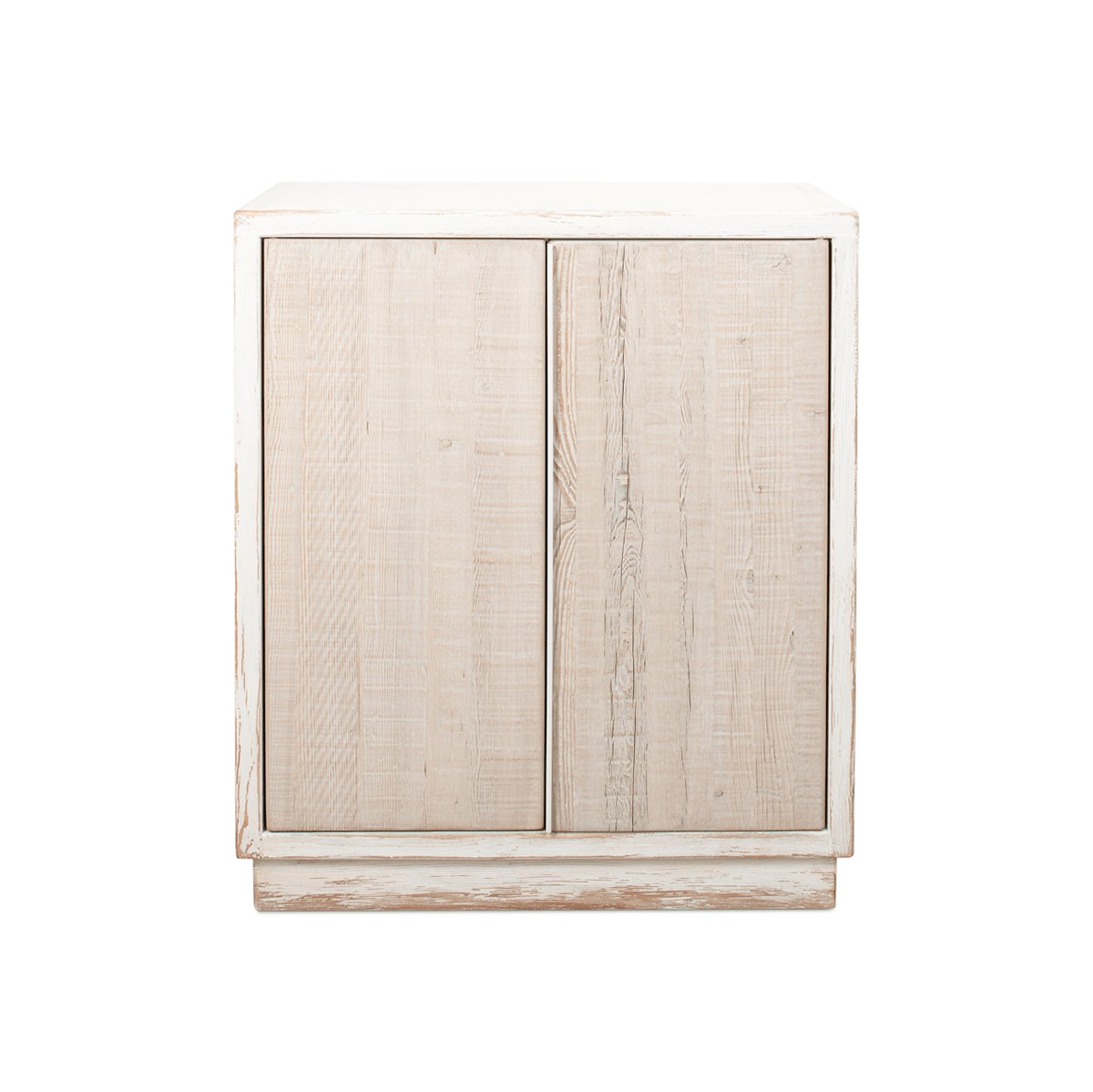 Antique White Two Door Cabinet - English Georgian America