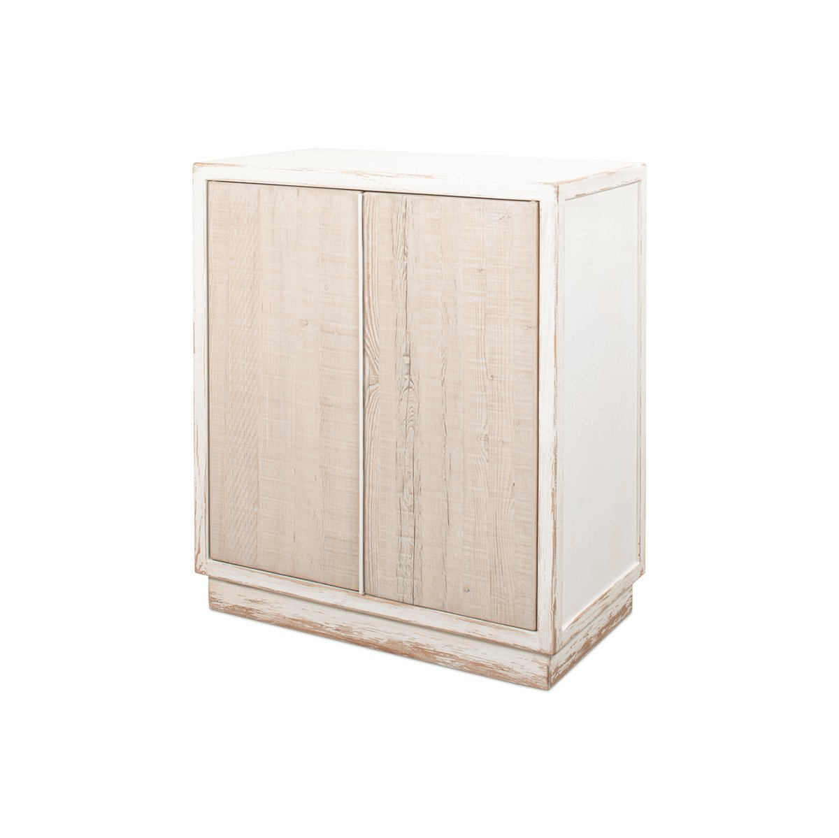 Antique White Two Door Cabinet - English Georgian America