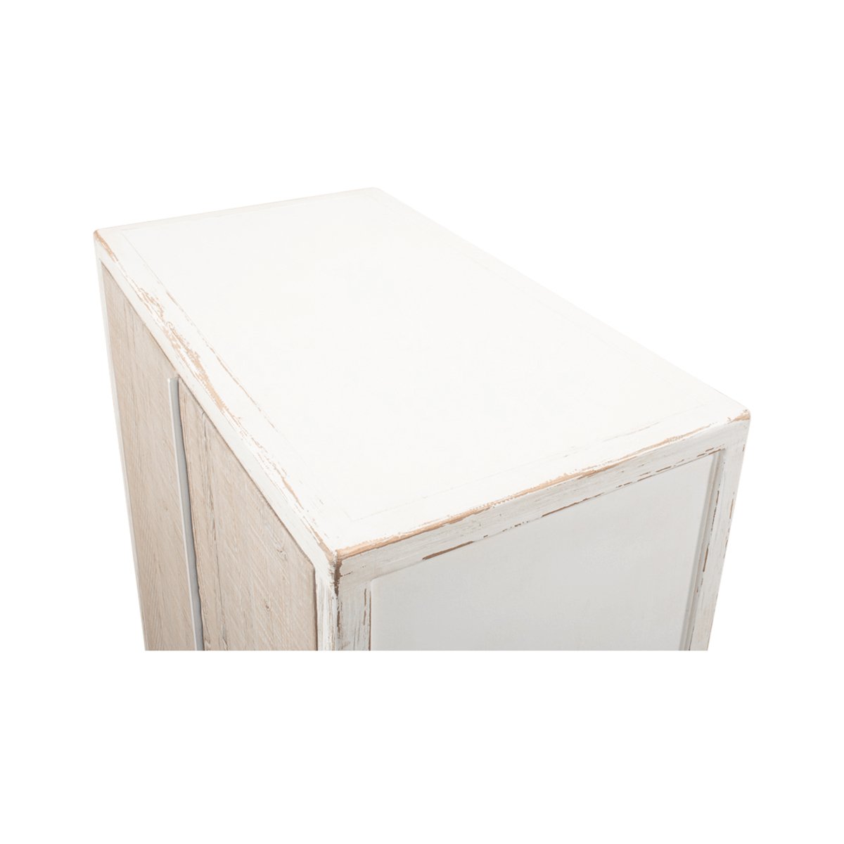 Antique White Two Door Cabinet - English Georgian America