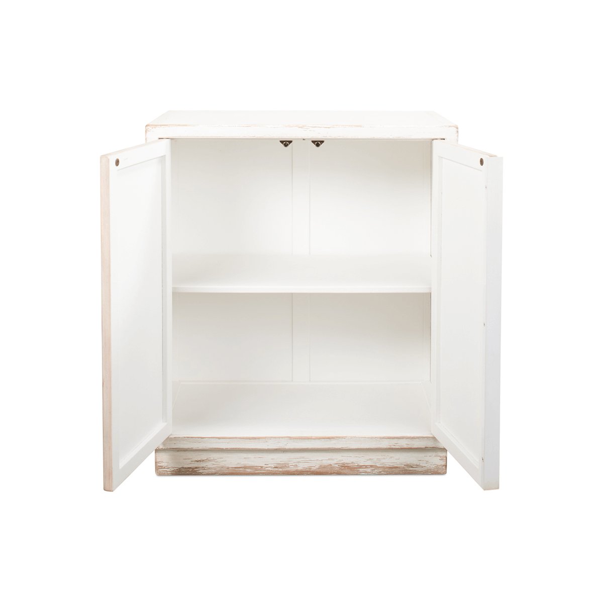 Antique White Two Door Cabinet - English Georgian America