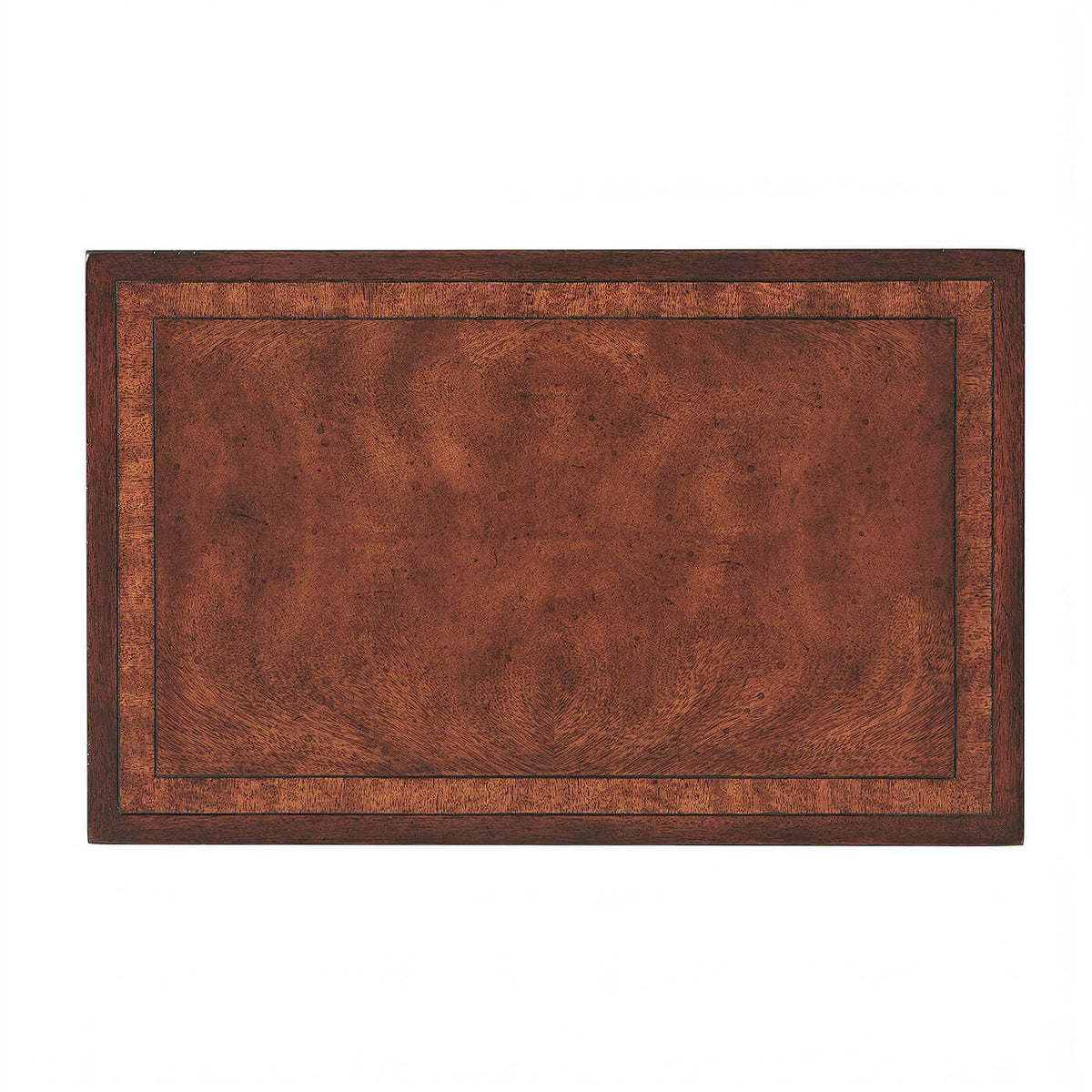 Antiqued Mahogany Nest of Two Tables - English Georgian America