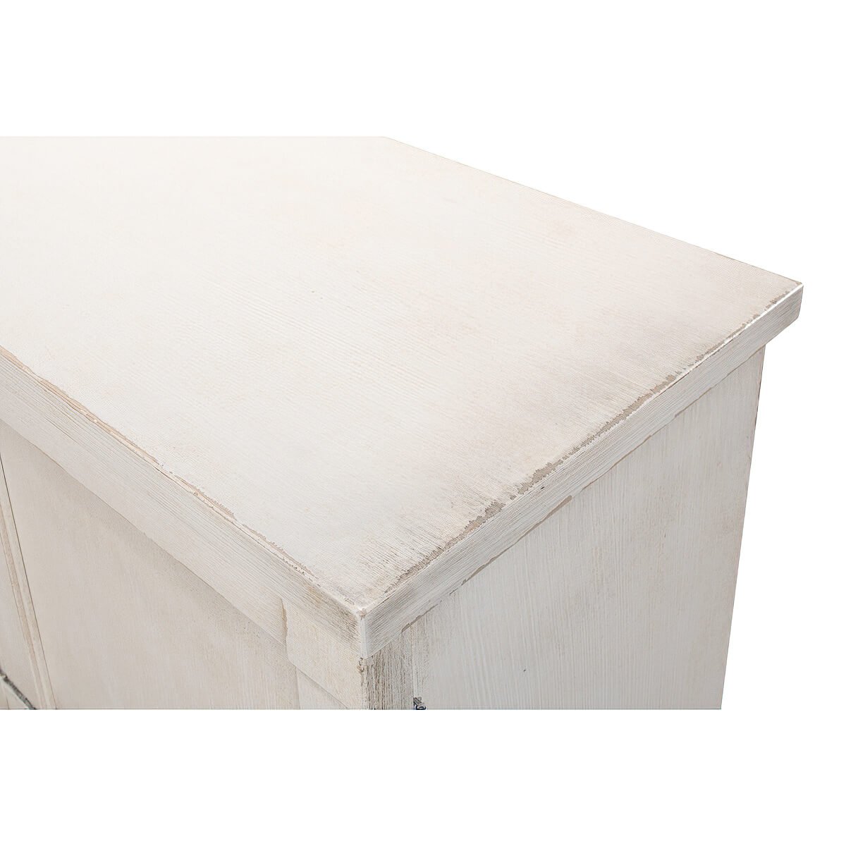 Antiqued Painted Buffet Cabinet - English Georgian America