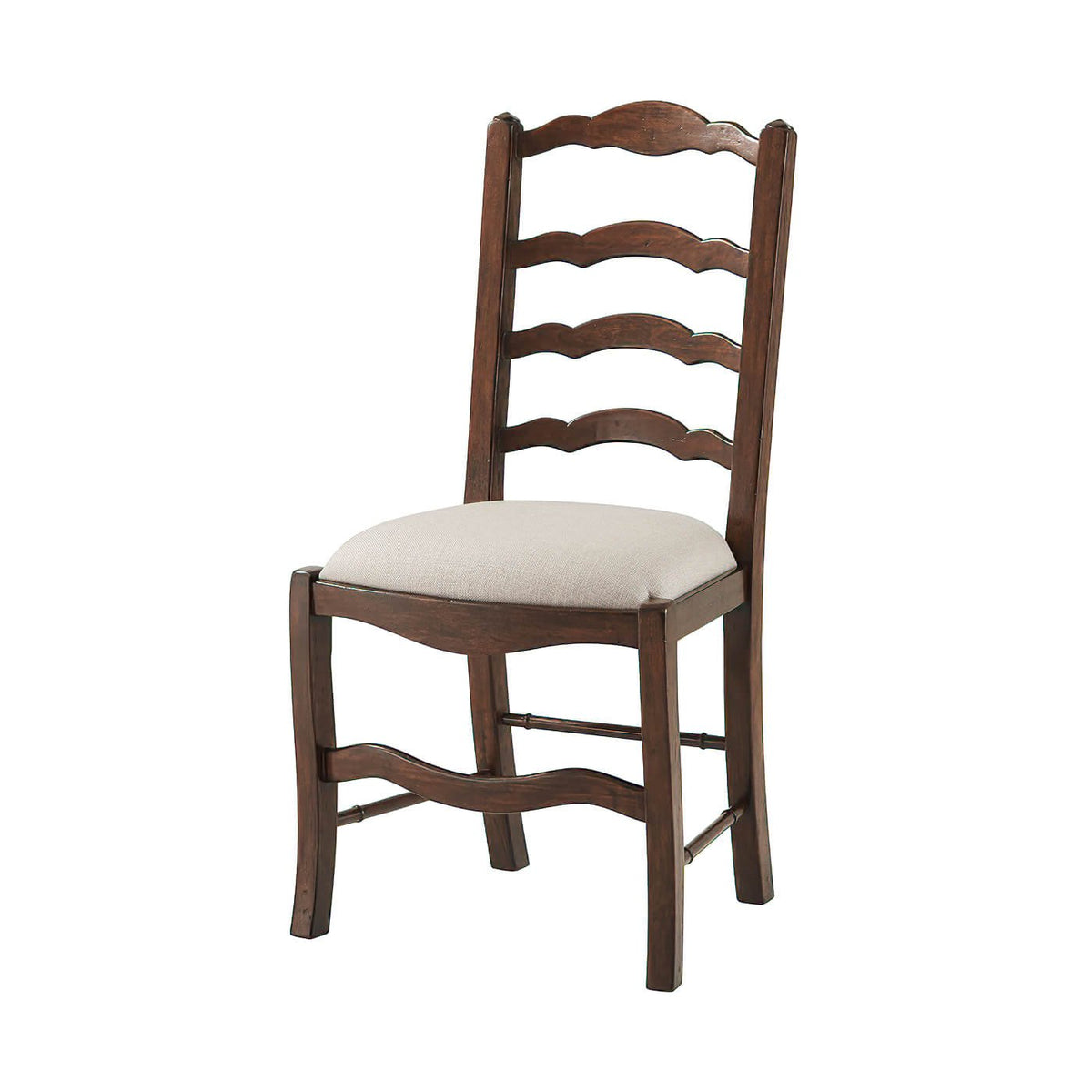 Antiqued Wood Dining Side Chair - English Georgian America